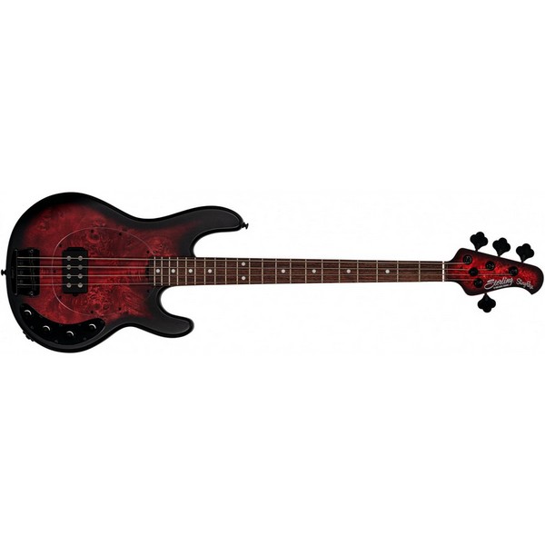 Бас-гитара Sterling STINGRAY ray34pb-dsbs-r2 Dark Scarlet Burst